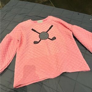 Judith March quilted sweatshirt with Golf Design- L